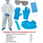 PPE Suit With Headgear, Shoe Cover & Surgical