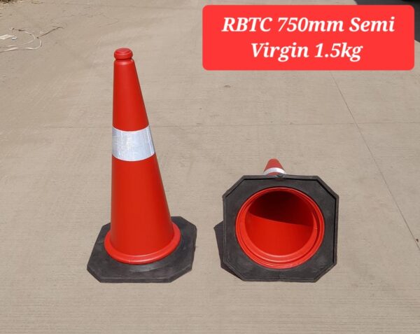 AXNOY RUBBER BASE TRAFFIC CONE 750MM
